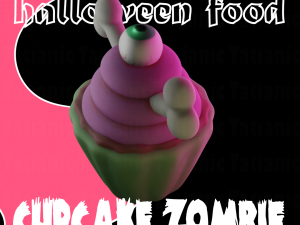 CUPCAKE ZOMBIE 3D print model Modelo de impresión 3D