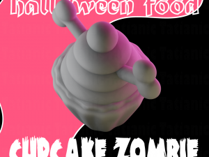 CUPCAKE ZOMBIE 3D print model Modelo de impresión 3D