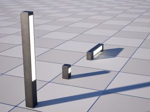 Street Light Kit Low-poly PBR s 3D मॉडल