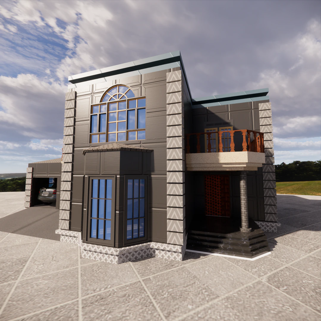 Hanmaa Villa Project 3D Model .c4d .max .obj .3ds .fbx .stl .blend 