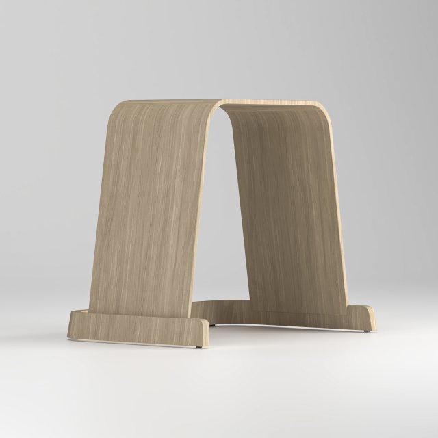 STOOL 01 - BOW 3D Model .c4d .max .obj .3ds .fbx .stl .blend 