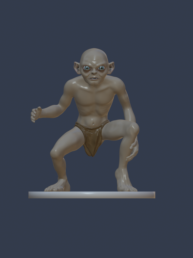Gollum 3D 模型 .c4d .max .obj .3ds .fbx .stl .blend 