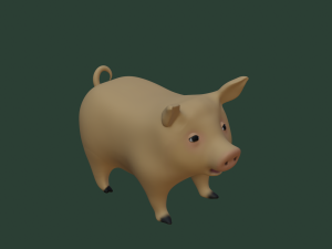 Pig 3D Model