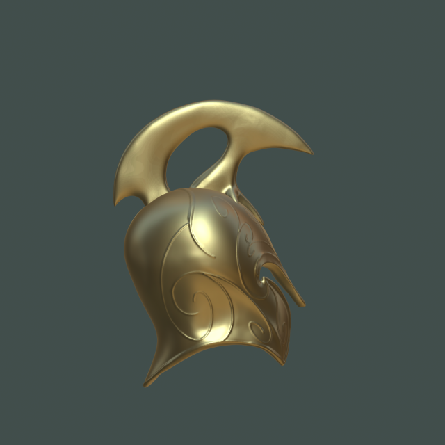 Elven helmet 3D मॉडल .c4d .max .obj .3ds .fbx .stl .blend 