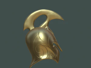 Elmo elfico Modello 3D