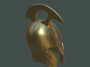 Elven helmet 3D मॉडल