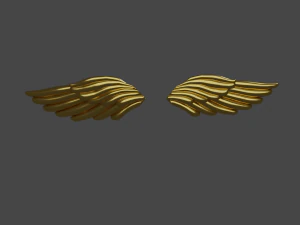Wings gold 3D Model