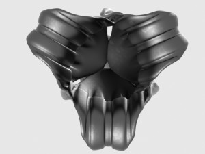 Metal Button Decor Element 3ds Max 2012 3D Model