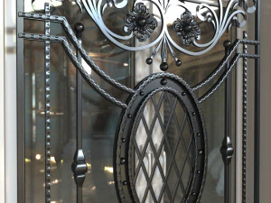Metal forged window lattice 3D Model
