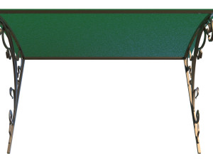 Metal forged Canopy over the front door Modelo 3D