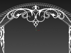 Metal forged Canopy over the front door 3D Model