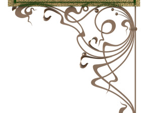 Metal forged Canopy over the front door 3 3D Модель
