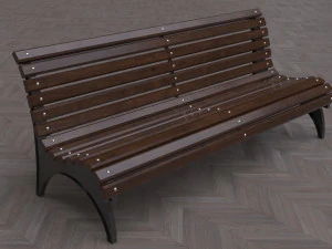 Banco de parque Asiento de jard&iacute;n Modelo 3D