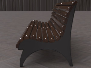 Park Bench Garden Seat Modello 3D