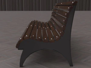 Park Bench Garden Seat 3D Model