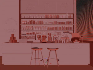 Coffee Shop 3D Model