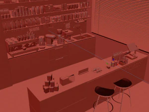 Coffee Shop 3D Model
