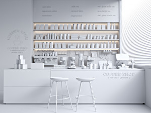 Coffee Shop 3D 模型