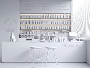 Coffee Shop 3D Model