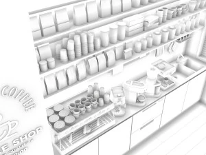 Coffee Shop 3D Model