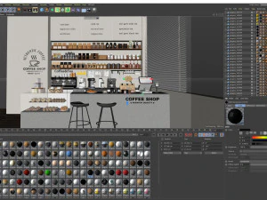 Coffee Shop 3D Model