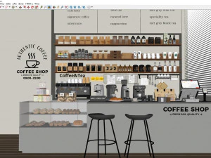 Coffee Shop 3D Model