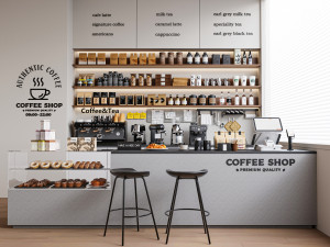 Coffee Shop 3D Model