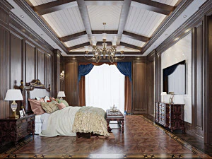 Cozy Bedroom Interior Scene 3D Model