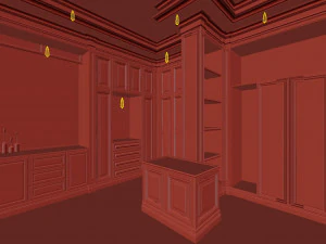 Cozy Bedroom Interior Scene 3D Model