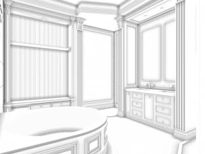 Cozy Bedroom Interior Scene 3D Model