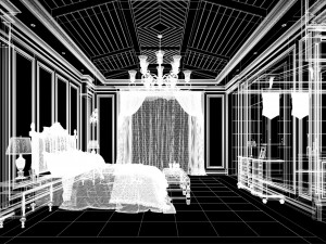 Cozy Bedroom Interior Scene Model 3D
