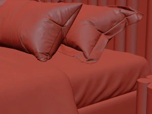 Cozy Bedroom Interior Scene 3D Model