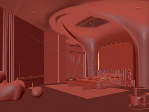 Cozy Bedroom Interior Scene 3D Model