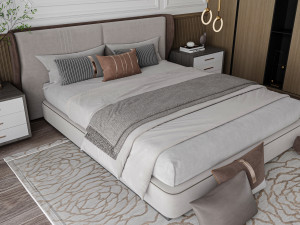 Cozy Bedroom Interior Scene 3Dモデル