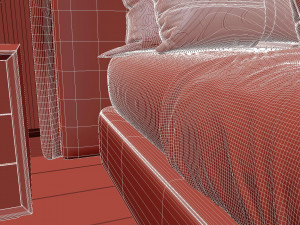 Cozy Bedroom Interior Scene 3Dモデル