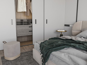 Modern luxury style bedroom 3D 模型