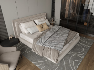 Modern luxury style bedroom 3D Model