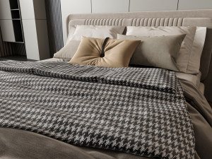 Modern luxury style bedroom 3D Model