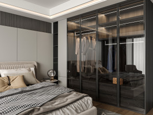 Modern luxury style bedroom 3D Model
