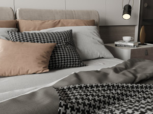 Modern luxury style bedroom 3D 모델