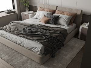 Modern luxury style bedroom 3D 모델