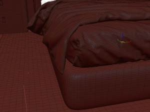 Modern luxury style bedroom 3D 모델