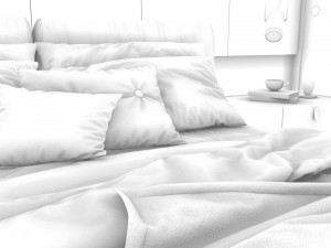 Modern luxury style bedroom 3D 모델