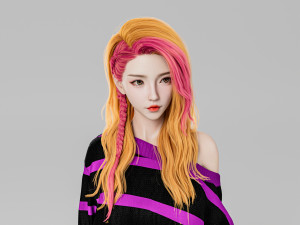 Woman sweater Standing Modelo 3D