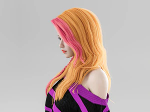 Woman sweater Standing 3D Model