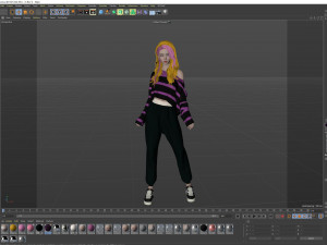 Woman sweater Standing Modelo 3D
