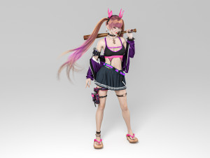 Woman fashion Standing Modèle 3D
