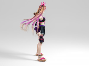 Woman fashion Standing Modèle 3D