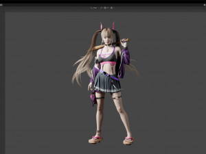 Woman fashion Standing Modèle 3D