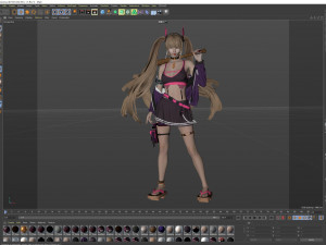 Woman fashion Standing Modèle 3D